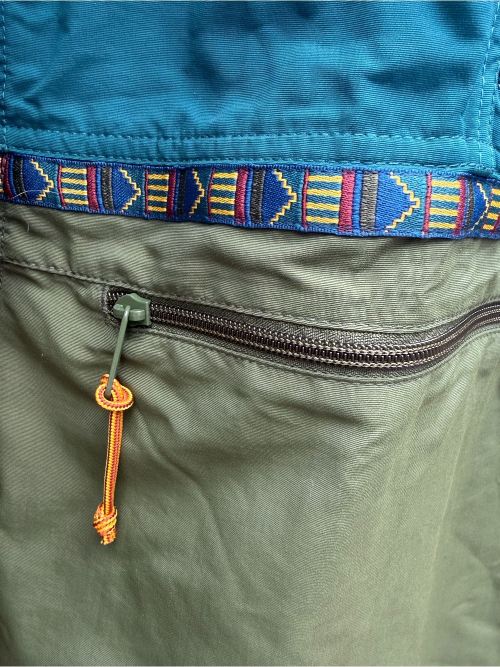 L.L. Bean Men’s Mountain Classic Anorak Jacket with Aztec Print- Size XL Tall - Picture 5 of 10